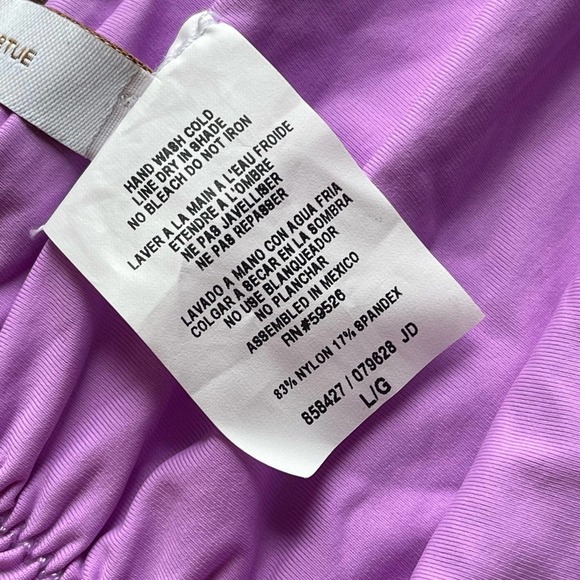 Becca Color Code Hipster Bikini Bottom Orchid Women's Size Large - Picture 9 of 10